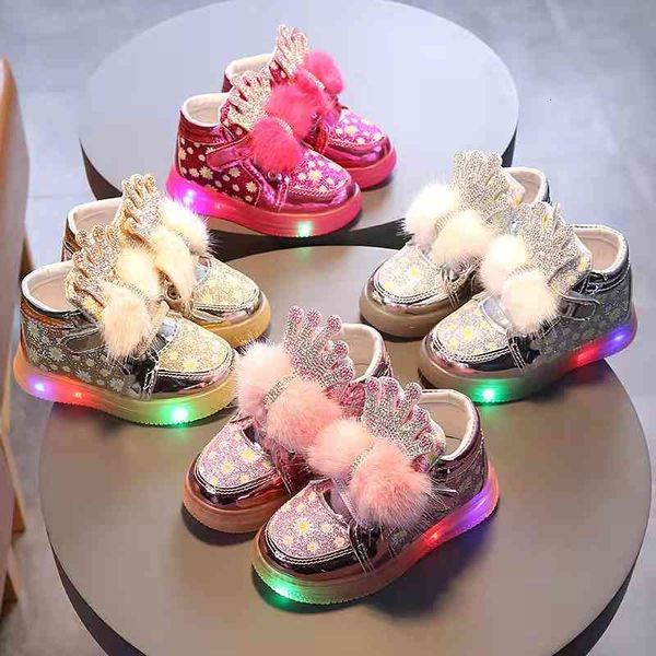 baby shoes children's sports board in autumn and winter small medium-sized bright light chrysanthemum face, Black
baby shoes children's sports board in autumn and winter small medium-sized bright light chrysanthemum face, Black