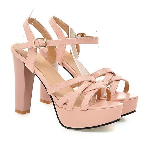 sandals big size 32-45 summer fashion women solid sweet platform heels 3 colors z93u, Black
sandals big size 32-45 summer fashion women solid sweet platform heels 3 colors z93u, Black