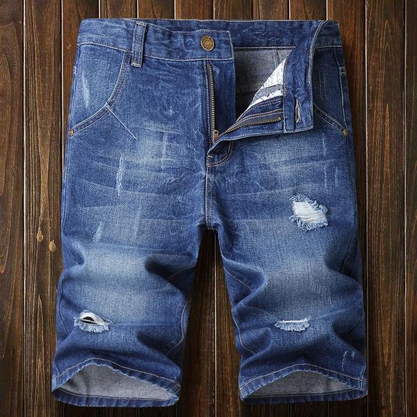 men's jeans classic fashion denim shorts 2021 summer elastic slim-fit ripped five-point pants male trendy brand business casual, Blue
men's jeans classic fashion denim shorts 2021 summer elastic slim-fit ripped five-point pants male trendy brand business casual, Blue