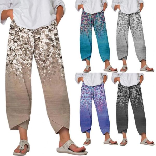 women's leggings 2021 stylish flower print sweatpants loose women wide leg pocket elastic waist ninth-length harem pants streetwear for, Black
women's leggings 2021 stylish flower print sweatpants loose women wide leg pocket elastic waist ninth-length harem pants streetwear for, Black