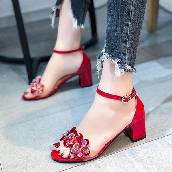 sandals women mid heels fashion 2021 flower female crystal block ladies button pumps women's ankle wrap outside slides, Black
sandals women mid heels fashion 2021 flower female crystal block ladies button pumps women's ankle wrap outside slides, Black