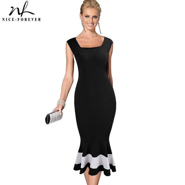 nice-forever vintage elegant patchwork mermaid vestidos business party bodycon women dress b221 210419, White
nice-forever vintage elegant patchwork mermaid vestidos business party bodycon women dress b221 210419, White