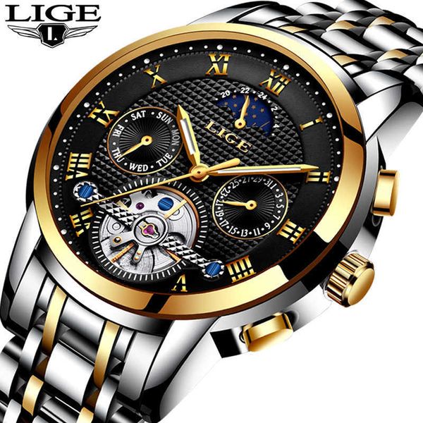 lige mens watches brand luxury automatic mechanical watch men full steel business waterproof sport watches relogio masculino 210527, Slivery;brown
lige mens watches brand luxury automatic mechanical watch men full steel business waterproof sport watches relogio masculino 210527, Slivery;brown