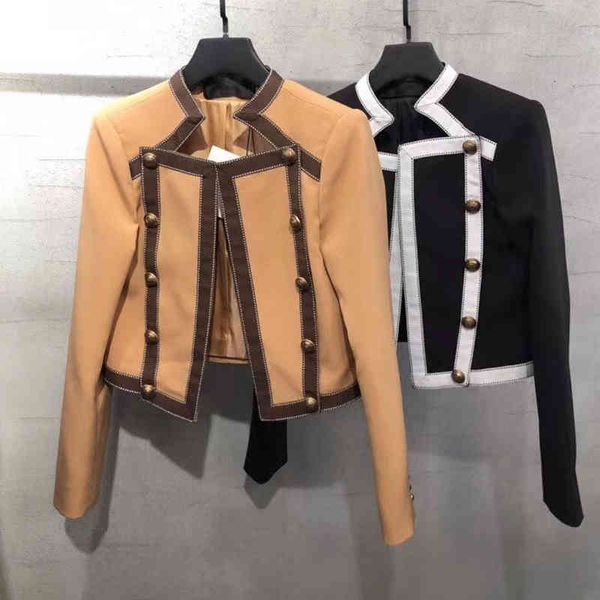 autumn women's harvest long sleeve cardigan seam short female jacket outwear jackets, Black;brown
autumn women's harvest long sleeve cardigan seam short female jacket outwear jackets, Black;brown