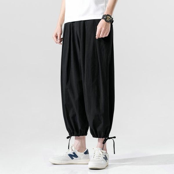 chinese style men casual pants spring summer cotton linen harem solid color loose leisure sweatpants men's, Black
chinese style men casual pants spring summer cotton linen harem solid color loose leisure sweatpants men's, Black