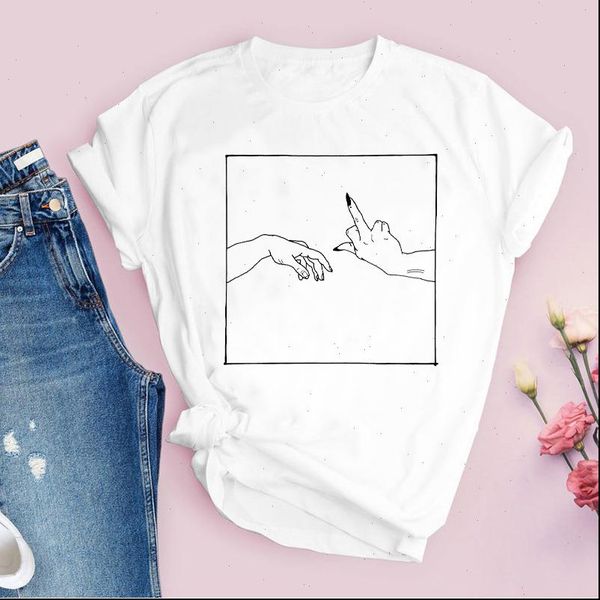 women graphic aesthetic hand womens t shirts funny simple 90s summer autumn print lady tees clothing female shirt, White
women graphic aesthetic hand womens t shirts funny simple 90s summer autumn print lady tees clothing female shirt, White