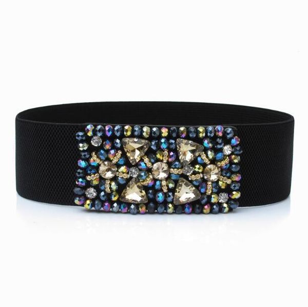 belts women's runway fashion rhinestone beaded elastic cummerbunds female dress corsets waistband decoration wide belt r1208, Black;brown
belts women's runway fashion rhinestone beaded elastic cummerbunds female dress corsets waistband decoration wide belt r1208, Black;brown