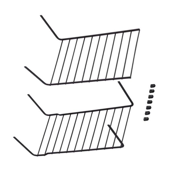 hooks & rails 1 set of stretch storage shelf for home kitchen household rack (black)
hooks & rails 1 set of stretch storage shelf for home kitchen household rack (black)