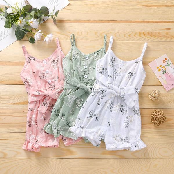 jumpsuits 3 colors infant baby girls flowers printed sleeveless v neck single breasted belt rompers, Blue
jumpsuits 3 colors infant baby girls flowers printed sleeveless v neck single breasted belt rompers, Blue