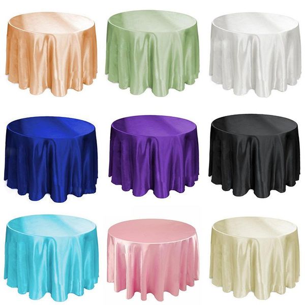 table cloth 1pc 90" birthday gold satin round tablecloth christmas event wedding decorative ivory dining protective cover
table cloth 1pc 90" birthday gold satin round tablecloth christmas event wedding decorative ivory dining protective cover