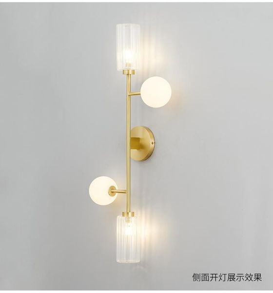 wall lamp post-modern creative fashion metal glass crystal bedroom living room bedside corridor stair porch personality lamps
wall lamp post-modern creative fashion metal glass crystal bedroom living room bedside corridor stair porch personality lamps
