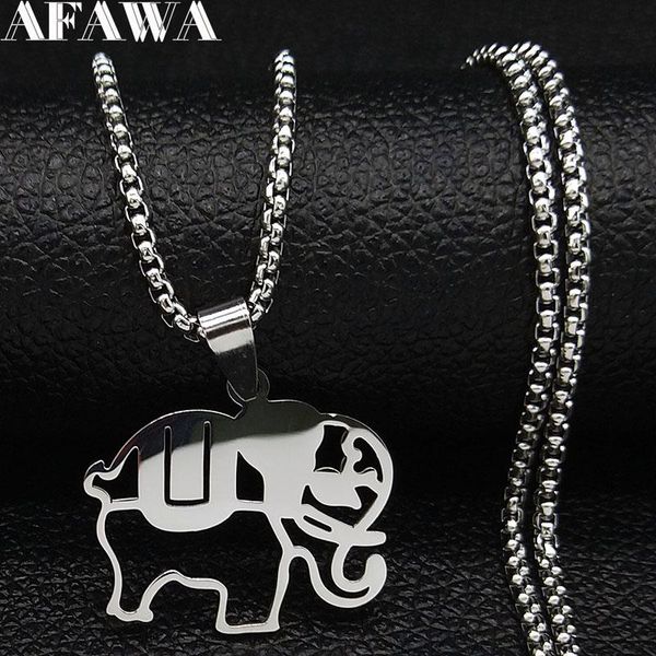 pendant necklaces 2021 fashion elephant stainless steel chain for men silver color pendants jewelry colgante hombre n18891
pendant necklaces 2021 fashion elephant stainless steel chain for men silver color pendants jewelry colgante hombre n18891