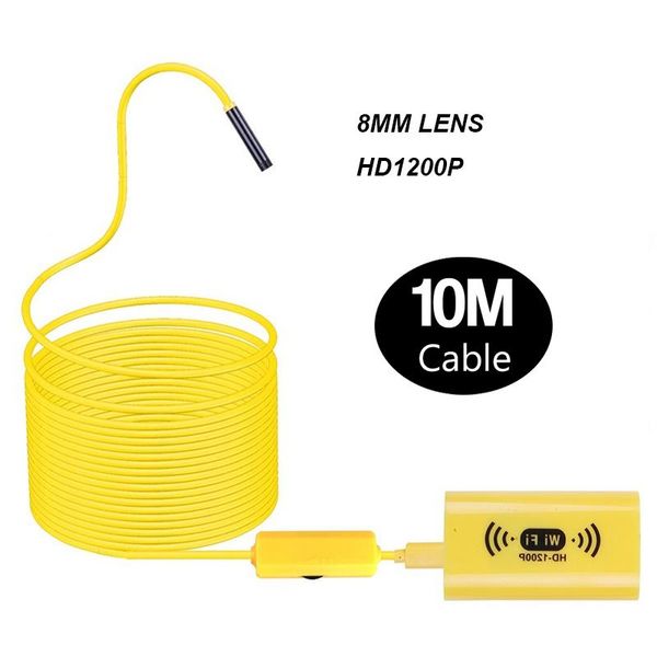 cameras f130 10m hard yellow cable endoscope borescope inspection camera wifi wireless 8 led lights with adjustable brightness
cameras f130 10m hard yellow cable endoscope borescope inspection camera wifi wireless 8 led lights with adjustable brightness