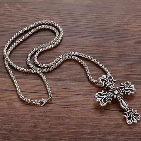 wholesale cross stainless steel necklace titanium steels vintage retro gothic punk styles hip-hop long sweater chain party jewelry accessori, Silver
wholesale cross stainless steel necklace titanium steels vintage retro gothic punk styles hip-hop long sweater chain party jewelry accessori, Silver