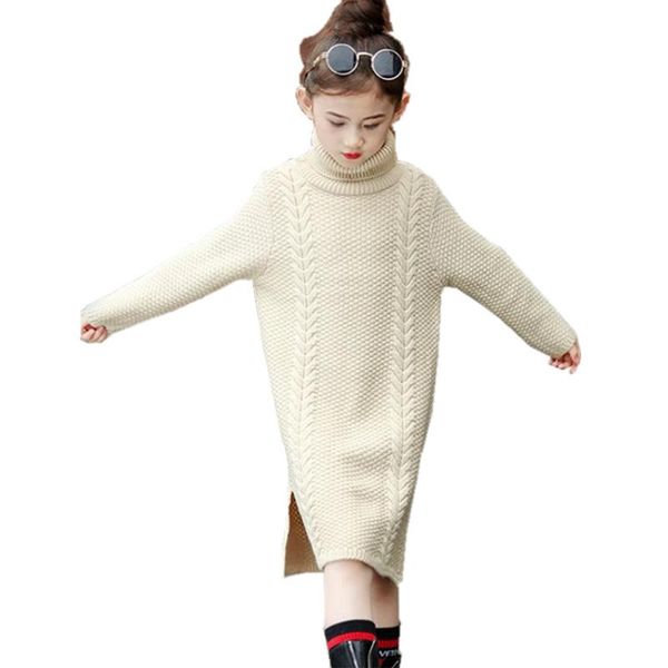 big girls sweater dresses for winter side slit knitted 15 years old to 4 child turtleneck pullover, Blue
big girls sweater dresses for winter side slit knitted 15 years old to 4 child turtleneck pullover, Blue