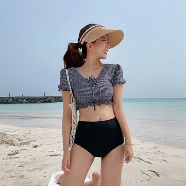 women's swimwear high waist women's bikini set padded biquini suit three pieces swimsuit quality beach 2021 koren swimdress, White;black
women's swimwear high waist women's bikini set padded biquini suit three pieces swimsuit quality beach 2021 koren swimdress, White;black