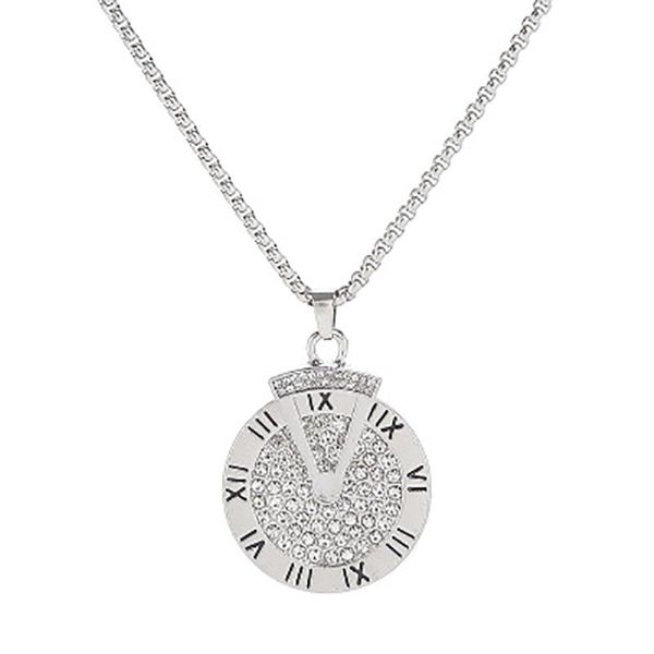 pendant necklaces instagram-style women's roman numeral fortunes long necklace men's simple versatile rotating sweater chain acces, Silver
pendant necklaces instagram-style women's roman numeral fortunes long necklace men's simple versatile rotating sweater chain acces, Silver