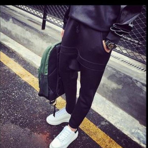 men's pants men beat spring and autumn dark personality hip hop street trend korean slim youth large, Black
men's pants men beat spring and autumn dark personality hip hop street trend korean slim youth large, Black