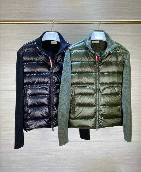 men knitting stand collar down coat thick warm double zipper design jacket slim parkas black /green color size m
men knitting stand collar down coat thick warm double zipper design jacket slim parkas black /green color size m