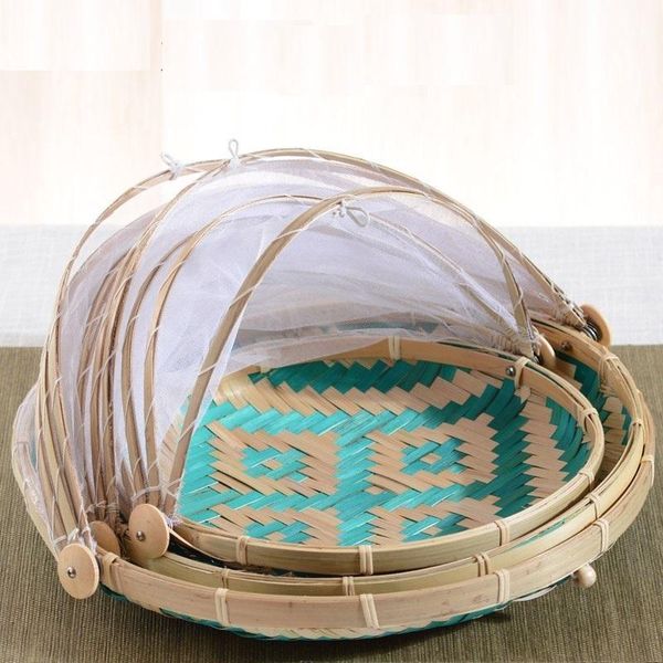 storage baskets 1pc hand woven bug proof basket dustproof kithen picnic handmade fruit vegetable bread cover wicker with gauze
storage baskets 1pc hand woven bug proof basket dustproof kithen picnic handmade fruit vegetable bread cover wicker with gauze