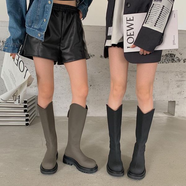 boots monmoira back zip round toe knee riding women 2021 matte green chunky platform motorcycle ladies botas mujer, Black
boots monmoira back zip round toe knee riding women 2021 matte green chunky platform motorcycle ladies botas mujer, Black
