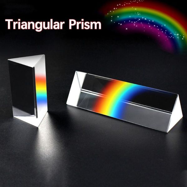 optical glass triangular prism crystal rainbow full color spectrum pography light decorative objects & figurines
optical glass triangular prism crystal rainbow full color spectrum pography light decorative objects & figurines