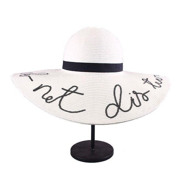 wide brim sun hats for women letter embroidery straw girls do not disturb ladies, Blue;gray
wide brim sun hats for women letter embroidery straw girls do not disturb ladies, Blue;gray