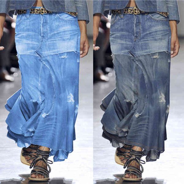 skirts women's wash vintage denim skirt 2021 spring / summer european american street casual irregular high waist elegant dress 6e, Black
skirts women's wash vintage denim skirt 2021 spring / summer european american street casual irregular high waist elegant dress 6e, Black