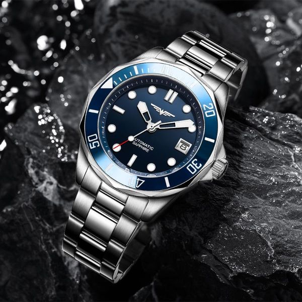 wristwatches nh35a mechanical watch men sapphire glass ceramic bezel automatic swim wristwatch for cadisen pagani design factory price, Slivery;brown
wristwatches nh35a mechanical watch men sapphire glass ceramic bezel automatic swim wristwatch for cadisen pagani design factory price, Slivery;brown