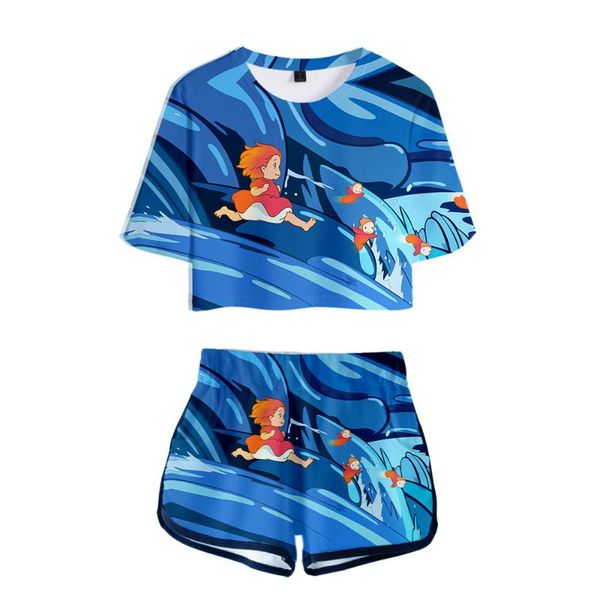 women's shorts leisure hip hop ponyo on the cliff two piece set kpop women sets oversize navel short sleeve and pant o-neck, White;black
women's shorts leisure hip hop ponyo on the cliff two piece set kpop women sets oversize navel short sleeve and pant o-neck, White;black