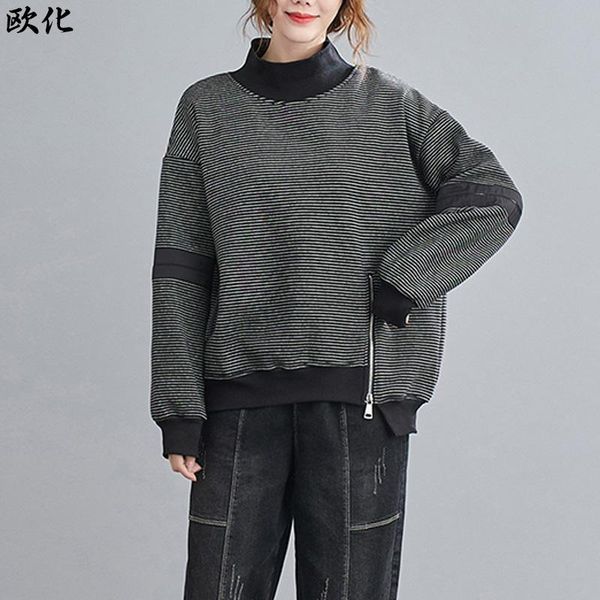 one piece hoodies sweatshirt women long sleeve turtleneck fleece pullover 2021 autumn winter black striped sweatshirts women's &
one piece hoodies sweatshirt women long sleeve turtleneck fleece pullover 2021 autumn winter black striped sweatshirts women's &