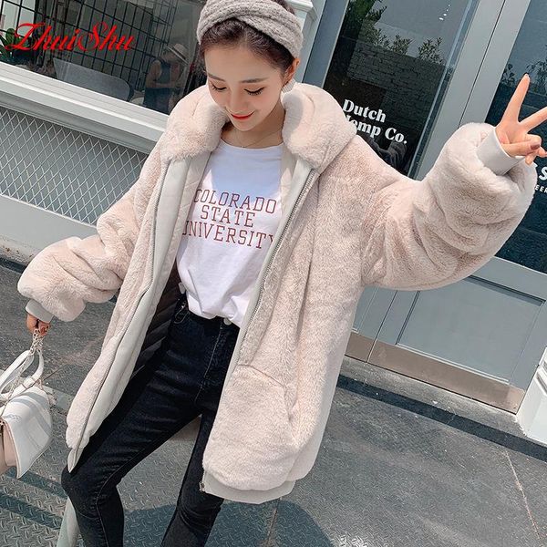 women's fur & faux 2021 winter high-quality artificial coat mid-length cocoon-shaped thick warm hooded korean loose, Black
women's fur & faux 2021 winter high-quality artificial coat mid-length cocoon-shaped thick warm hooded korean loose, Black