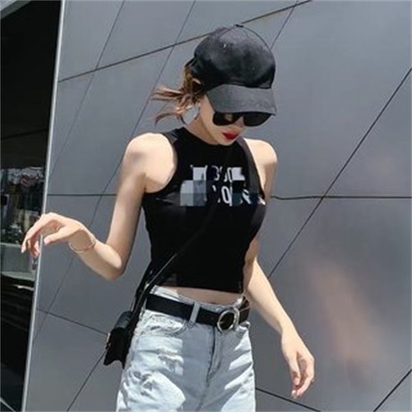 luxury design dijia spring summer knitted printing slim round neck cotton letter sleeveless vest, White
luxury design dijia spring summer knitted printing slim round neck cotton letter sleeveless vest, White