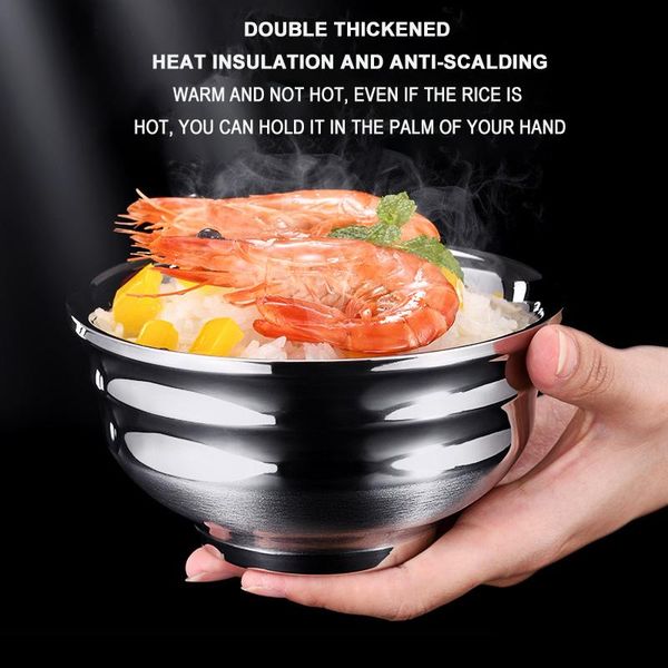 bowls 304 stainless steel bowl creative ramen rice soup instant noodle insulation anti-scalding
bowls 304 stainless steel bowl creative ramen rice soup instant noodle insulation anti-scalding