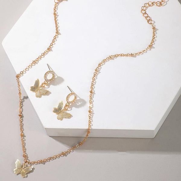 earrings & necklace bohemian butterfly pendant gold color drop earring jewelry sets for women party accessories 15666, Silver
earrings & necklace bohemian butterfly pendant gold color drop earring jewelry sets for women party accessories 15666, Silver