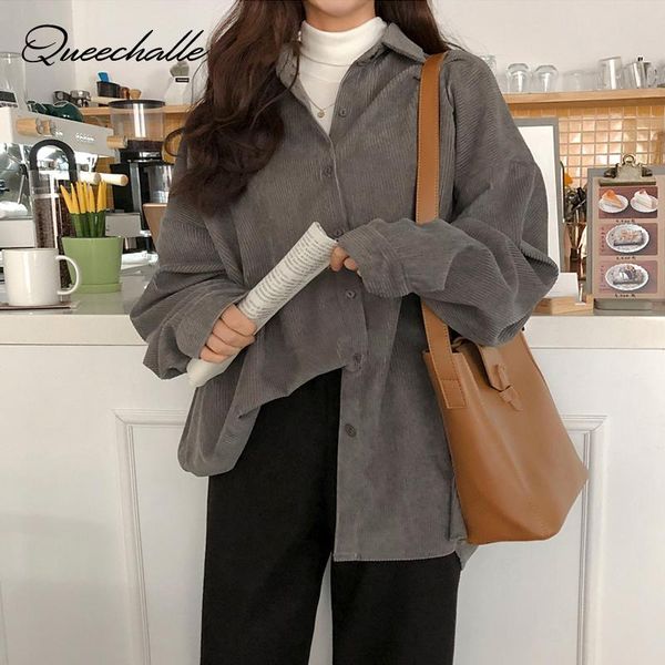 gray corduroy shirts women's spring autumn lantern sleeve fashion loose shirt female button casual beige blouse blouses &, White
gray corduroy shirts women's spring autumn lantern sleeve fashion loose shirt female button casual beige blouse blouses &, White