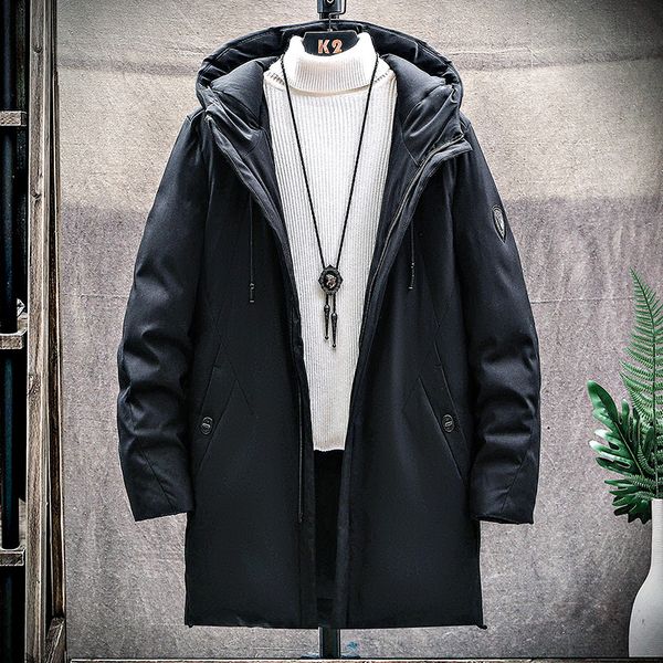 men length parker down coats fashion trend warm windproof hooded puffer jacket designer winter simple coldproof bread casual puff jackets, Black
men length parker down coats fashion trend warm windproof hooded puffer jacket designer winter simple coldproof bread casual puff jackets, Black