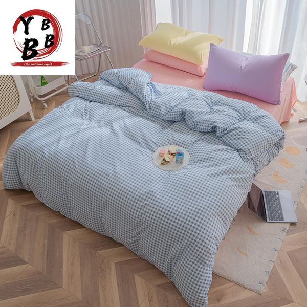 bedding sets modern plaid quilt cover pillowcase bed flat sheets blue duvet twin full double single girls bedclothes
bedding sets modern plaid quilt cover pillowcase bed flat sheets blue duvet twin full double single girls bedclothes