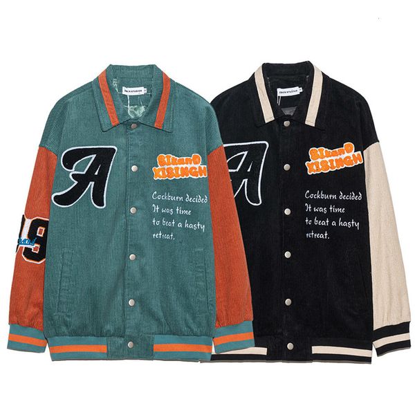 men's hoodies & sweatshirts corduroy jacket, soft cloth, college baseball uniform, embroidery, cotton letters, hip-hop casual wear, har, Black
men's hoodies & sweatshirts corduroy jacket, soft cloth, college baseball uniform, embroidery, cotton letters, hip-hop casual wear, har, Black