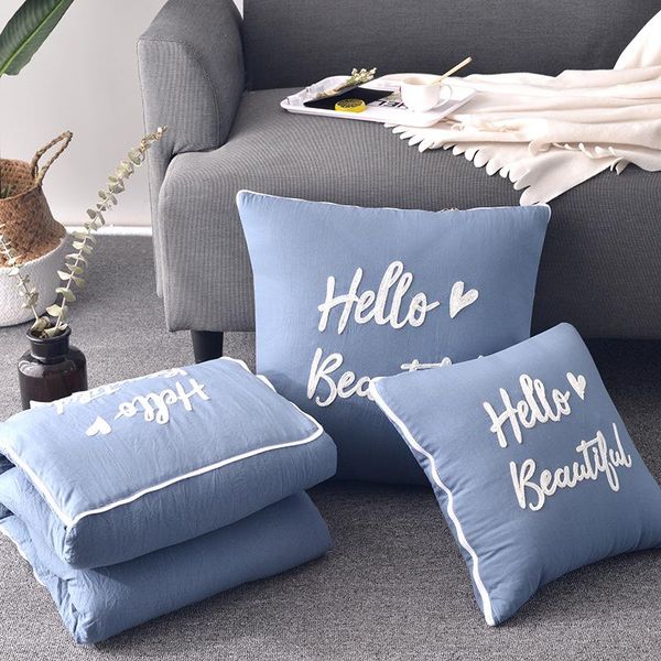cushion/decorative pillow embroidery multi-function wash cotton throw pillows quilts dual use back cushion cojines decorativos para sofá
cushion/decorative pillow embroidery multi-function wash cotton throw pillows quilts dual use back cushion cojines decorativos para sofá