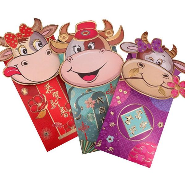 greeting cards 3pcs/set cute cartoon cattle spring festival red envelope wishes lucky money year's
greeting cards 3pcs/set cute cartoon cattle spring festival red envelope wishes lucky money year's