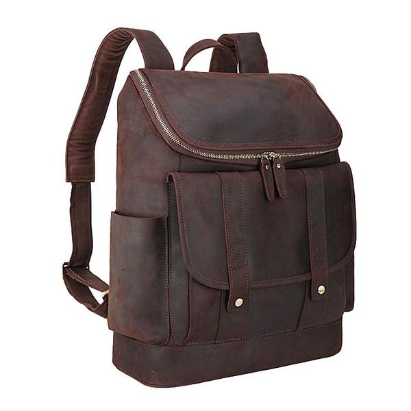 backpack tiding rustic full grain leather 15.6" laptravel bag schoolbag adventure with ykk metal zippers
backpack tiding rustic full grain leather 15.6" laptravel bag schoolbag adventure with ykk metal zippers