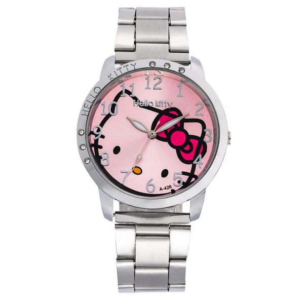 wristwatches luxury watches fashion bangle bracelet women clock cat stainless steel cartoon kitten lady watch saat montre femm, Slivery;brown
wristwatches luxury watches fashion bangle bracelet women clock cat stainless steel cartoon kitten lady watch saat montre femm, Slivery;brown