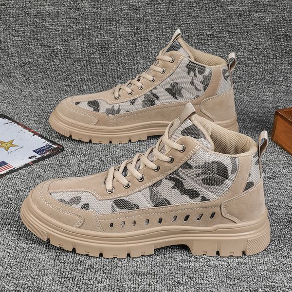 2021 autumn and winter new men's high martin boots british fashion camouflage outdoor work clothes casual short, Black
2021 autumn and winter new men's high martin boots british fashion camouflage outdoor work clothes casual short, Black