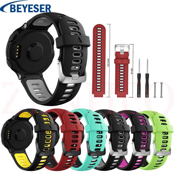 watch bands silicone sport band for garmin forerunne 735xt strap bracelet 630 620 220 230 2352 wirst, Black;brown
watch bands silicone sport band for garmin forerunne 735xt strap bracelet 630 620 220 230 2352 wirst, Black;brown