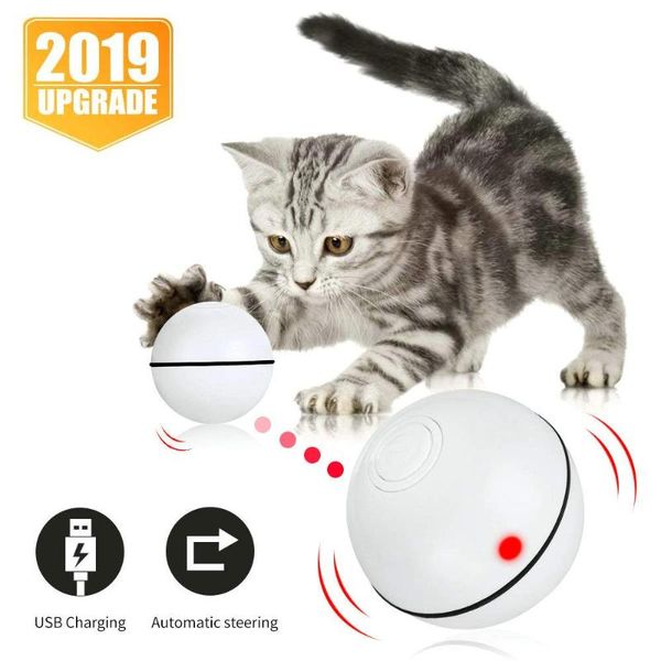interactive cat toys smart automatic rolling kitten usb rechargeable motion ball spinning led light with timer function
interactive cat toys smart automatic rolling kitten usb rechargeable motion ball spinning led light with timer function