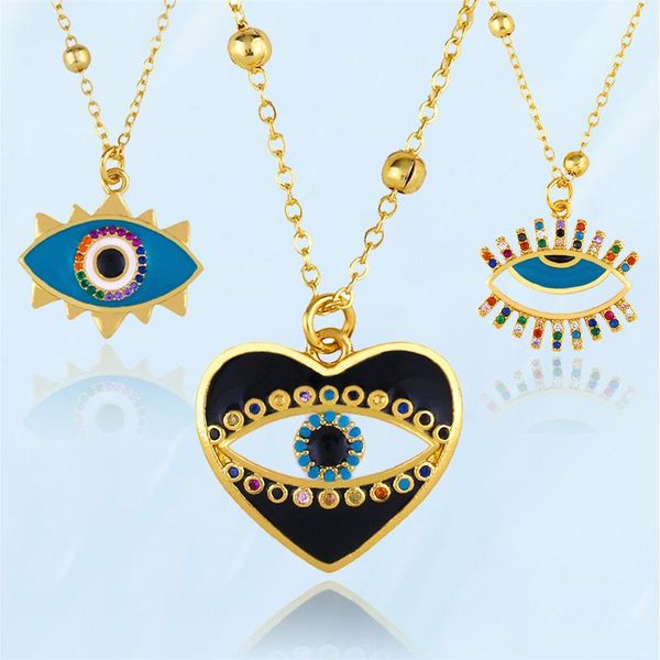 pendant necklaces vintage blue evil eye pendants for women girl colorful zircon crystal black red heart shape necklace boho fine jewelry, Silver
pendant necklaces vintage blue evil eye pendants for women girl colorful zircon crystal black red heart shape necklace boho fine jewelry, Silver