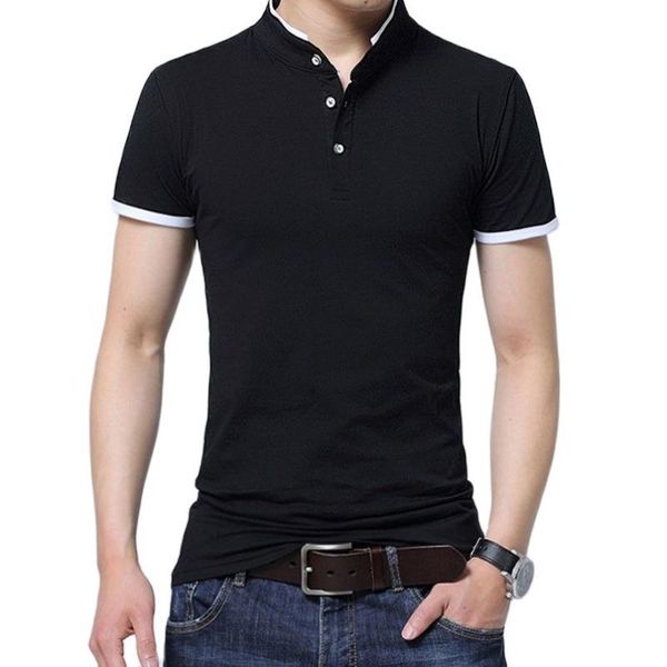 men's polos 2021 summer shirt men cotton stand collar short sleeve tee slim fitness 2 button male clothing korean plus size 5xl, White;black
men's polos 2021 summer shirt men cotton stand collar short sleeve tee slim fitness 2 button male clothing korean plus size 5xl, White;black