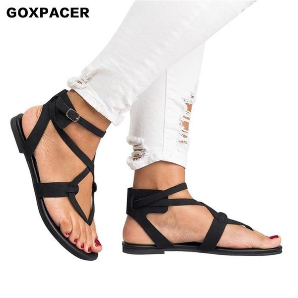 fashion women shoes retro hasp flattie flops pinch big yards sandals summer crossover strap, Black
fashion women shoes retro hasp flattie flops pinch big yards sandals summer crossover strap, Black