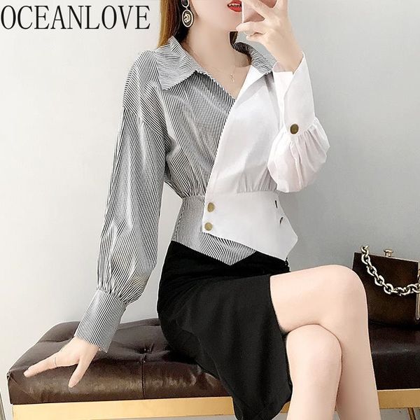 patchwork striped fashion blouses women spring ol v neck elegant shirts button long sleeve blusas mujer 15068 210415, White
patchwork striped fashion blouses women spring ol v neck elegant shirts button long sleeve blusas mujer 15068 210415, White